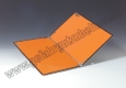 Orangefarbene Warntafel, 400x300 mm